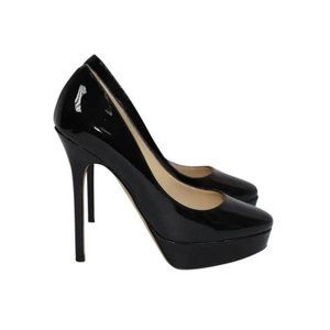 Jimmy Choo Cosmic Black Patent Leather Pumps